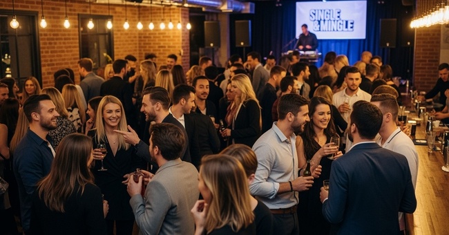 Den store minglefesten for single, 20-45 år