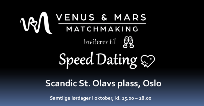 Speed 💖 Dating i Oslo, oktober 2021