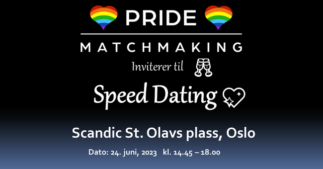 Speed 💖 Dating for homofile og lesbiske, 24. juni